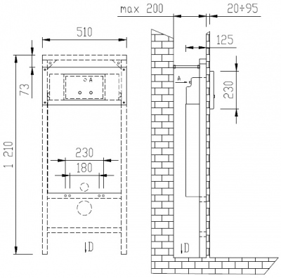 Антивандальная система смыва для унитазов BSAZ 5 AZP Brno Чехия (фото, схема)